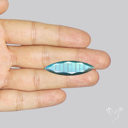 Blue Labradorite Faceted High Grade Fine Gemstone