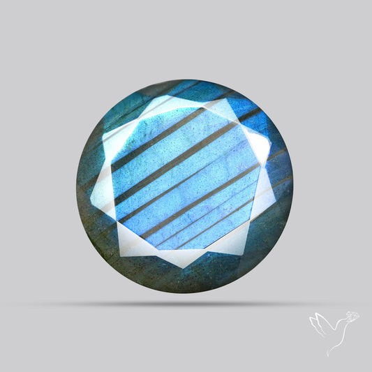 Blue Labradorite Faceted High Grade Fine Gemstone