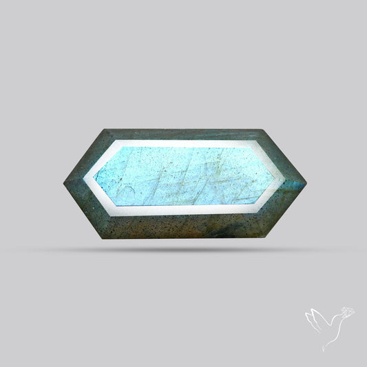 Blue Labradorite Faceted High Grade Fine Gemstone