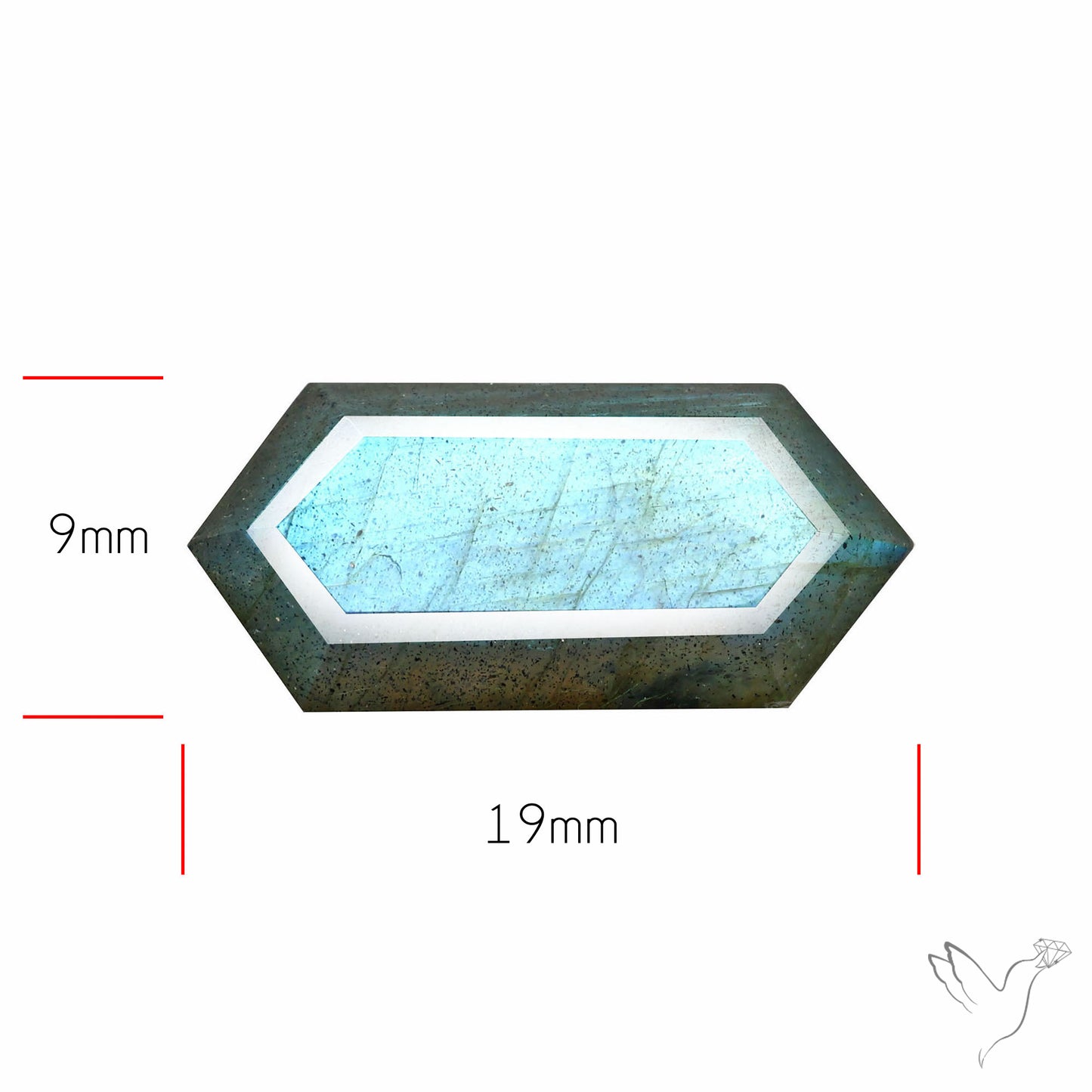 Blue Labradorite Faceted High Grade Fine Gemstone
