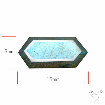 Blue Labradorite Faceted High Grade Fine Gemstone