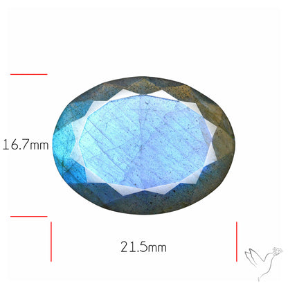 Blue Labradorite Faceted High Grade Fine Gemstone