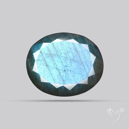 Blue Labradorite Faceted High Grade Fine Gemstone