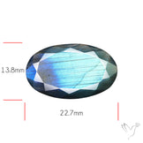 Blue Labradorite Faceted High Grade Fine Gemstone