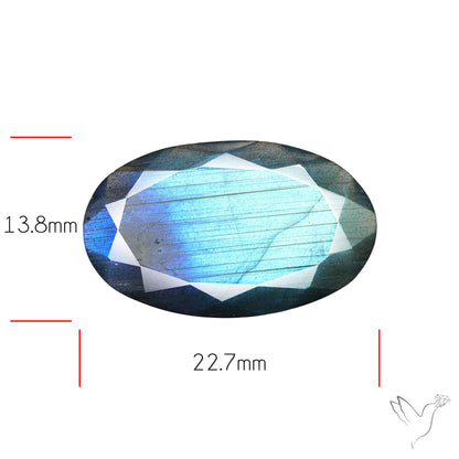 Blue Labradorite Faceted High Grade Fine Gemstone