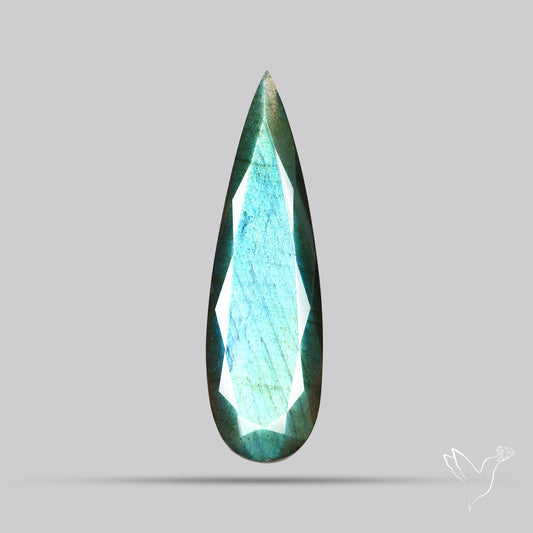 Blue Labradorite Faceted High Grade Fine Gemstone
