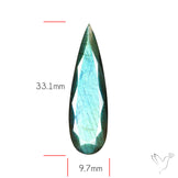 Blue Labradorite Faceted High Grade Fine Gemstone