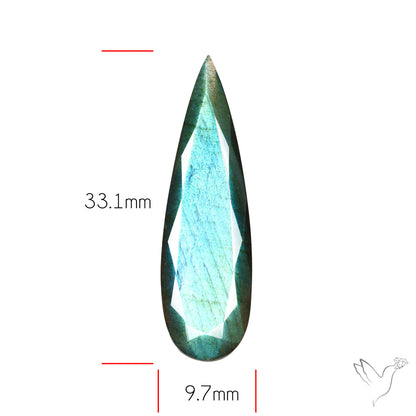 Blue Labradorite Faceted High Grade Fine Gemstone