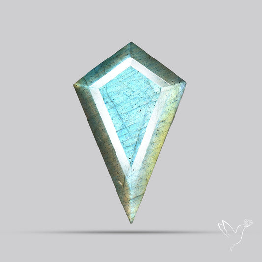 Blue Labradorite Faceted High Grade Fine Gemstone