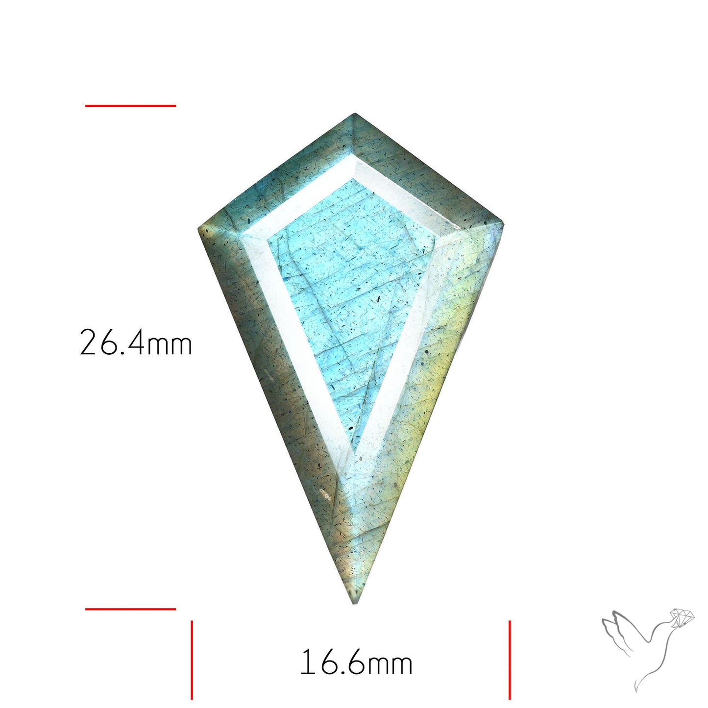Blue Labradorite Faceted High Grade Fine Gemstone