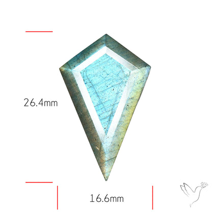 Blue Labradorite Faceted High Grade Fine Gemstone