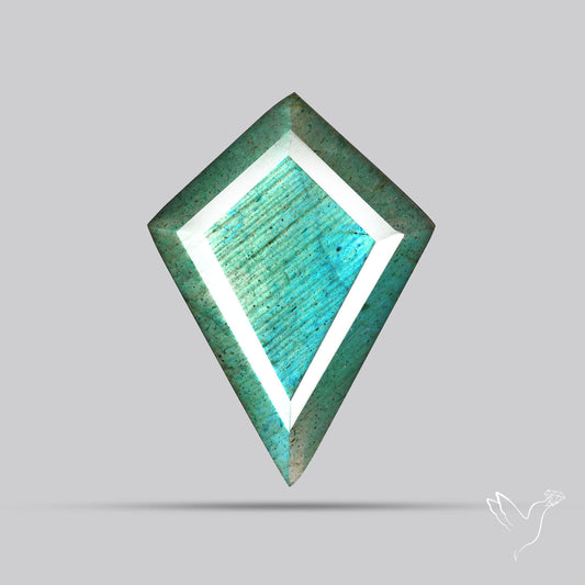 Blue Labradorite Faceted High Grade Fine Gemstone