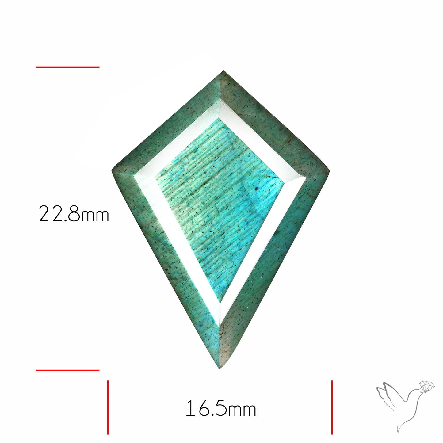 Blue Labradorite Faceted High Grade Fine Gemstone