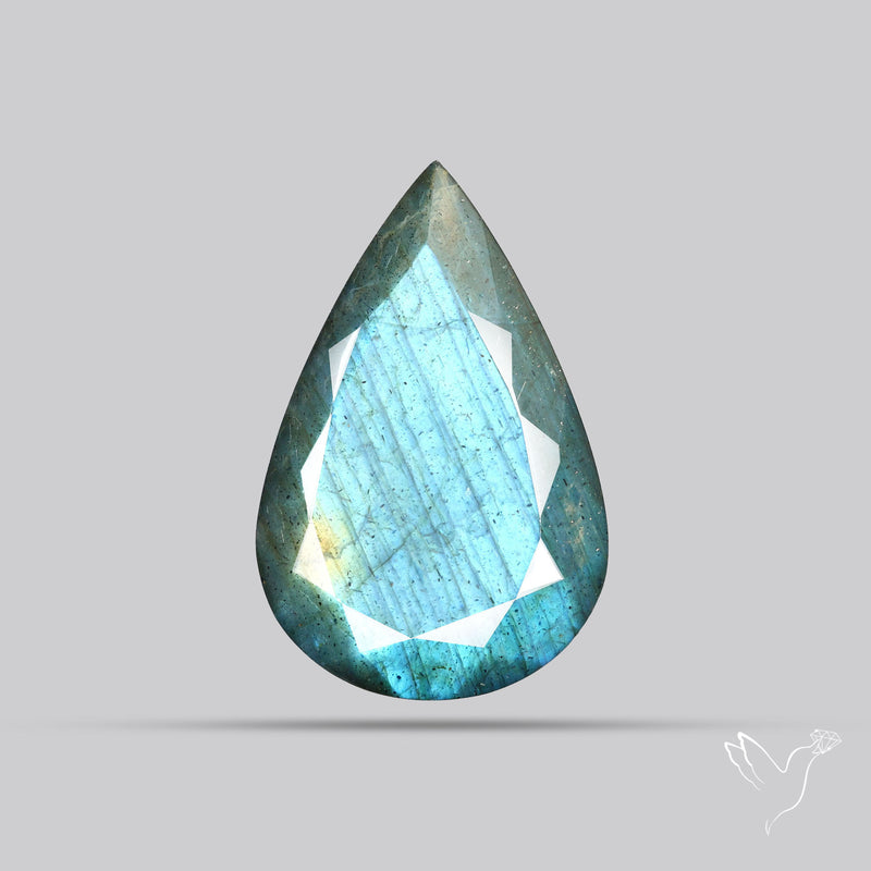 Blue Labradorite Faceted High Grade Fine Gemstone