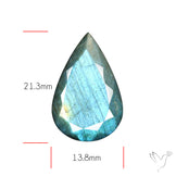 Blue Labradorite Faceted High Grade Fine Gemstone
