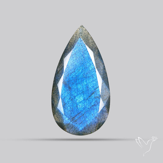 Blue Labradorite Faceted High Grade Fine Gemstone
