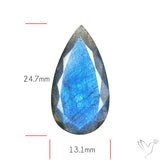 Blue Labradorite Faceted High Grade Fine Gemstone