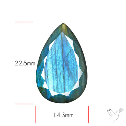 Blue Labradorite Faceted High Grade Fine Gemstone