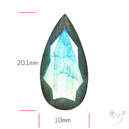 Blue Labradorite Faceted High Grade Fine Gemstone