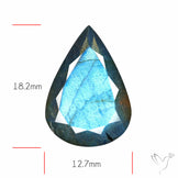 Blue Labradorite Faceted High Grade Fine Gemstone