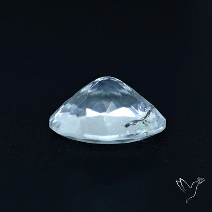Hyalite Opal Faceted Fluorescent under UV Light