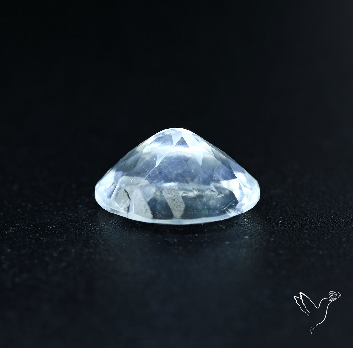 Hyalite Opal Faceted Fluorescent under UV Light
