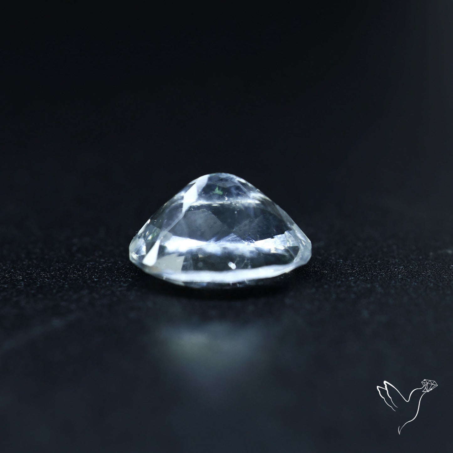 Hyalite Opal Faceted Fluorescent under UV Light