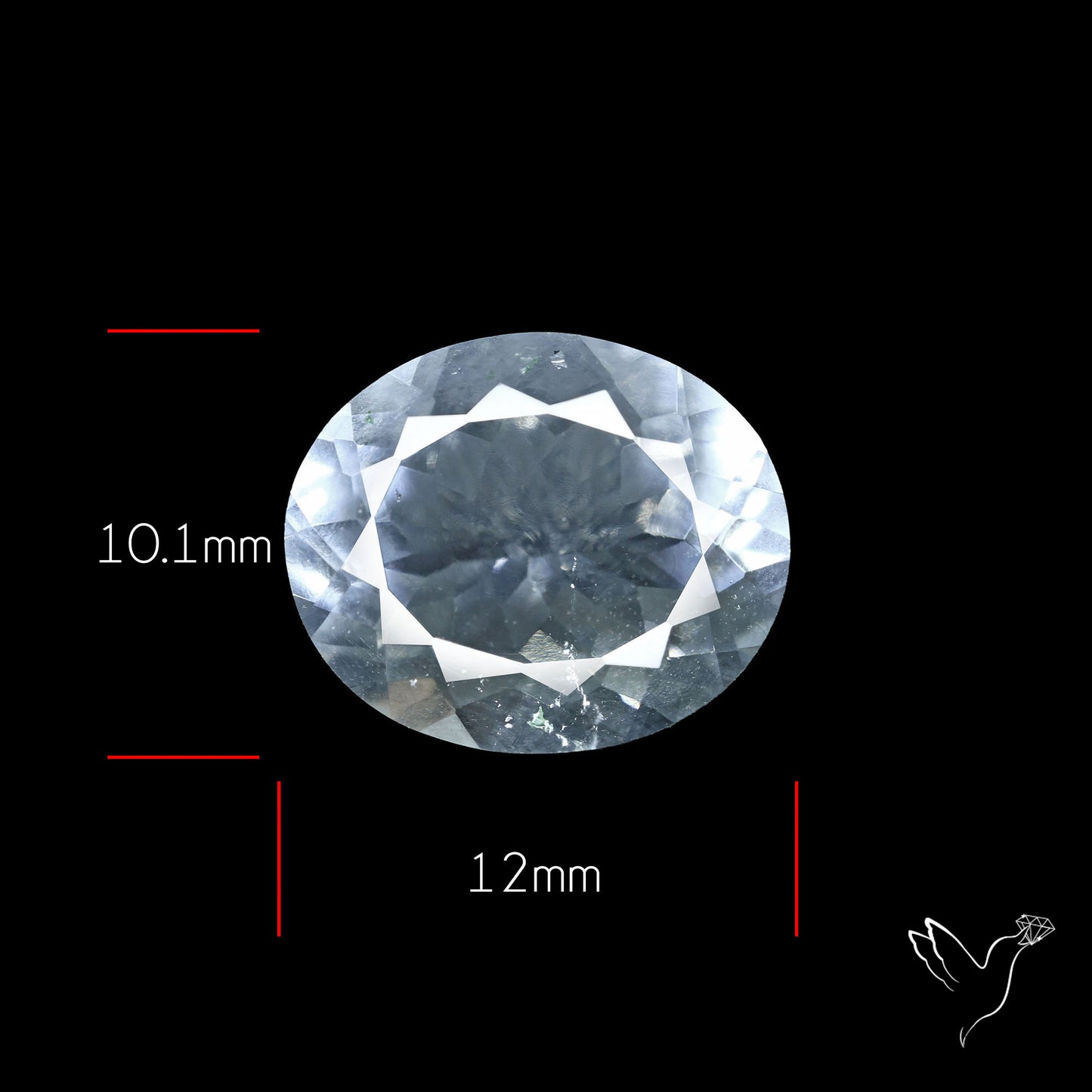 Hyalite Opal Faceted Fluorescent under UV Light