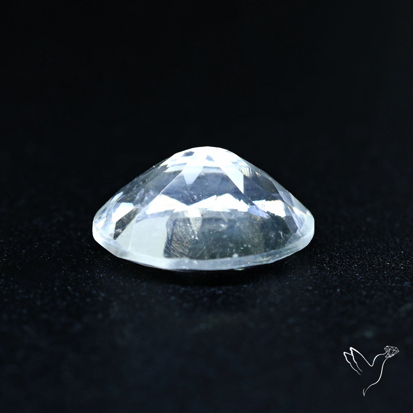 Hyalite Opal Faceted Fluorescent under UV Light