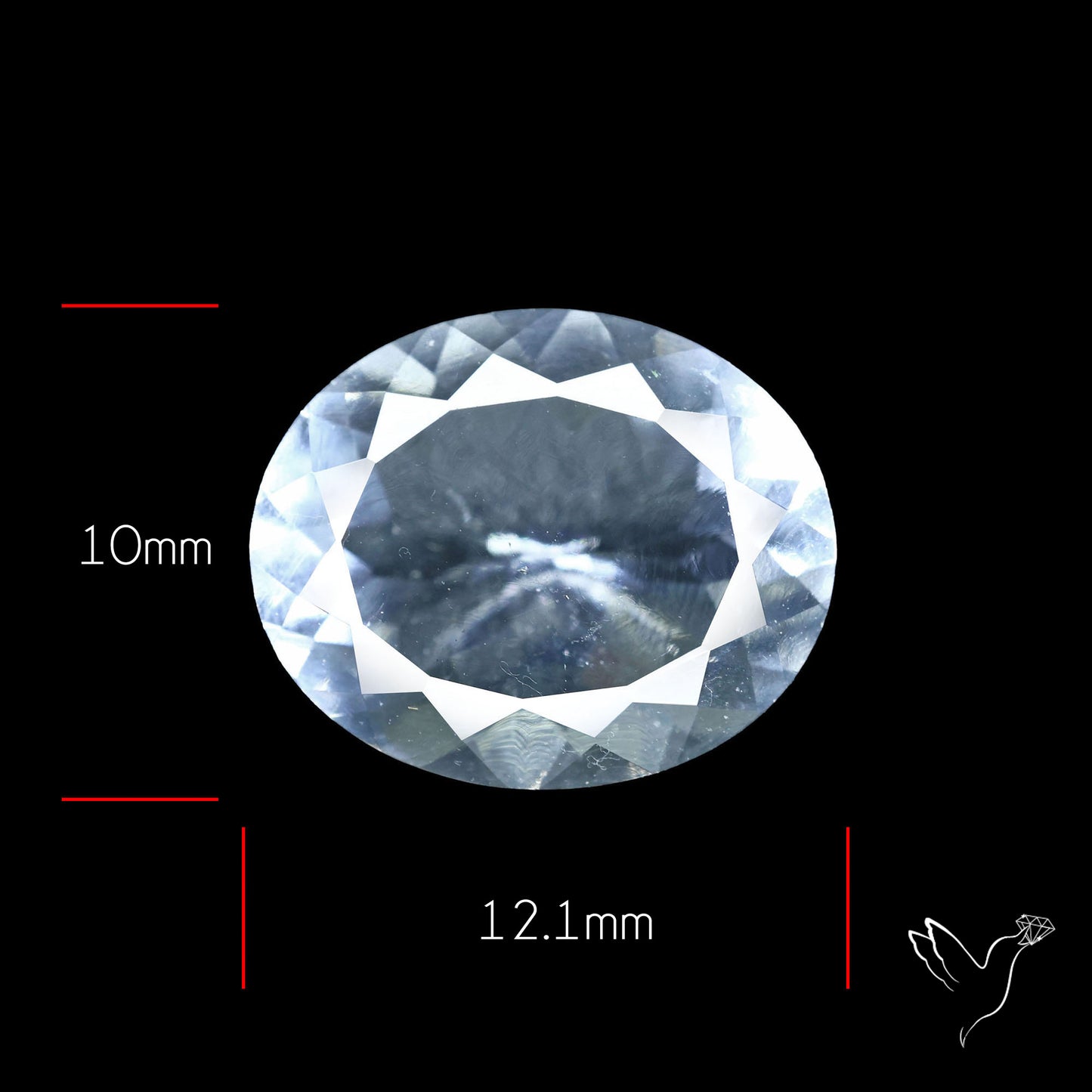 Hyalite Opal Faceted Fluorescent under UV Light