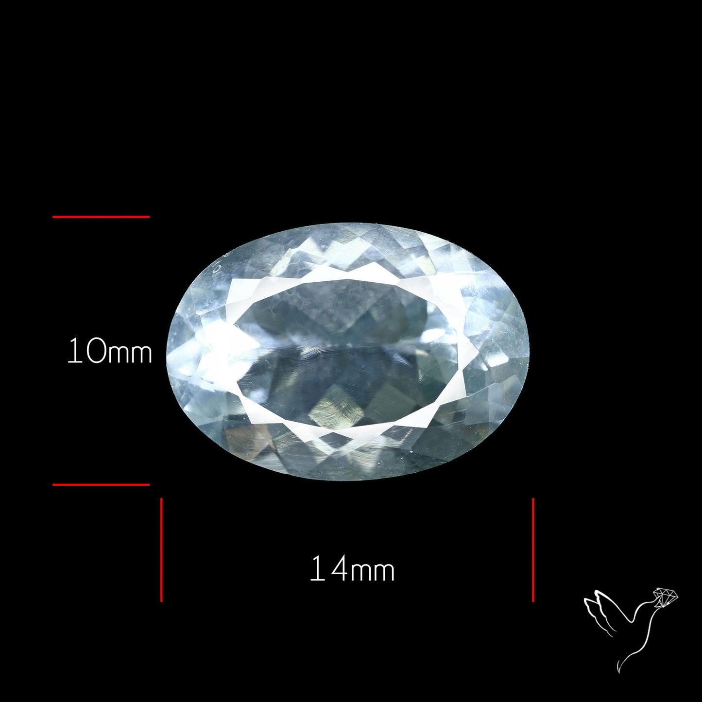 Hyalite Opal Faceted Fluorescent under UV Light