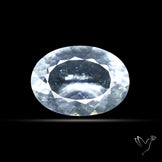 Hyalite Opal Faceted Fluorescent under UV Light