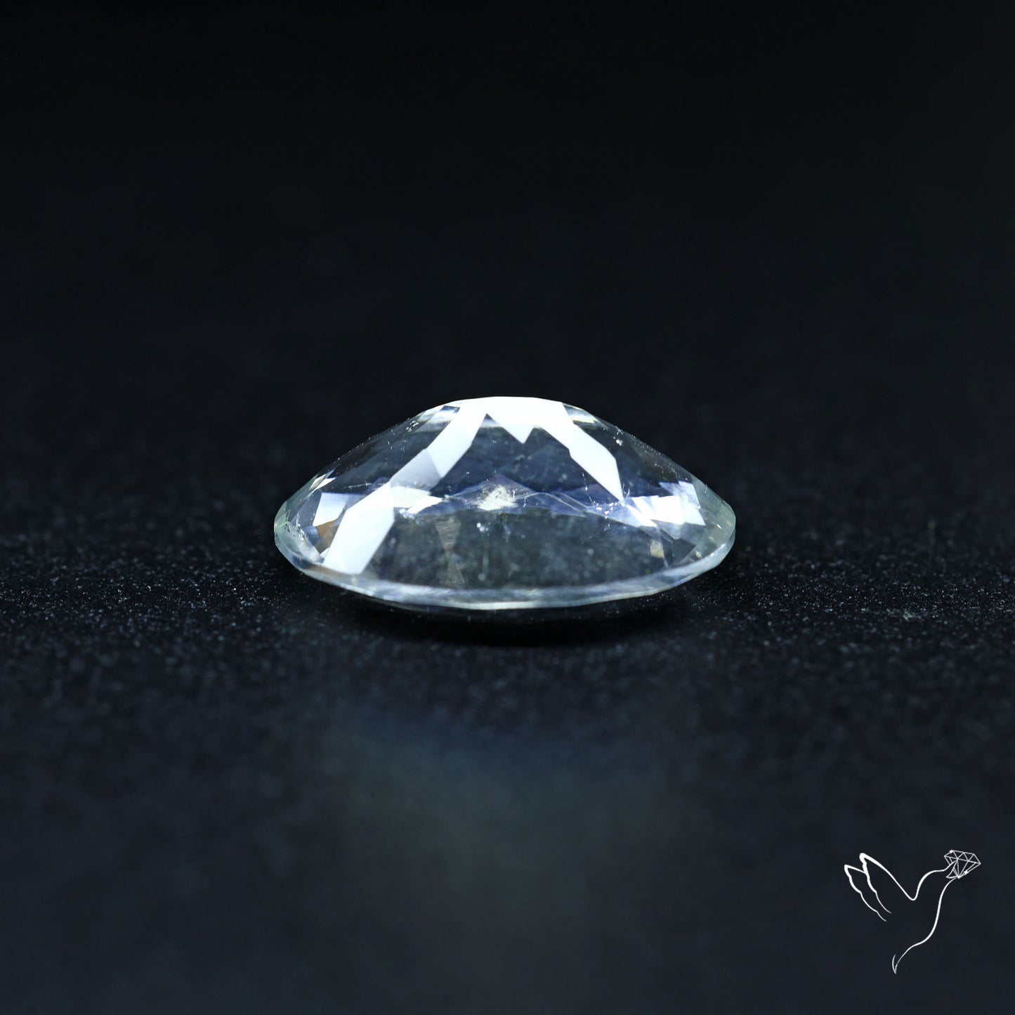 Hyalite Opal Faceted Fluorescent under UV Light