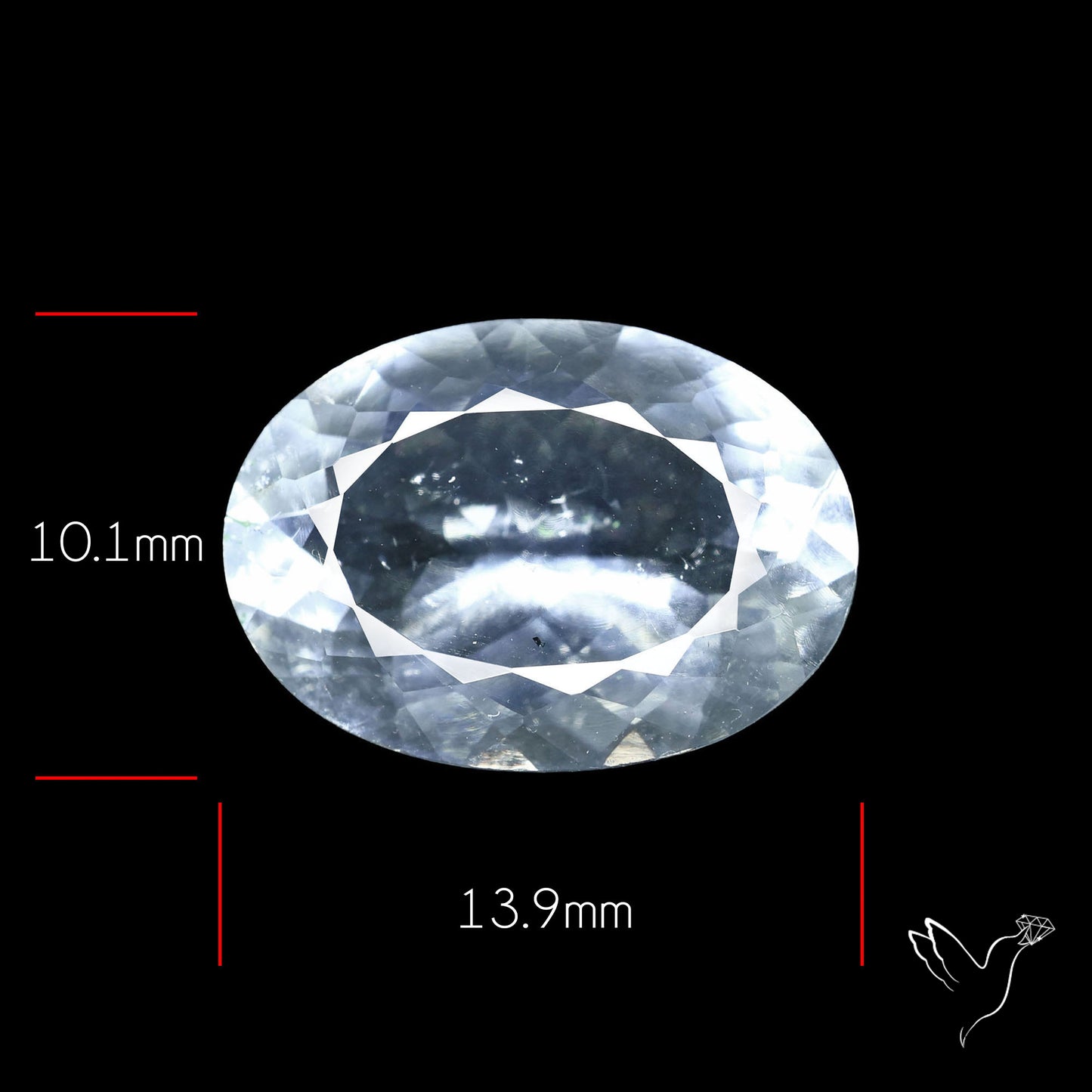 Hyalite Opal Faceted Fluorescent under UV Light