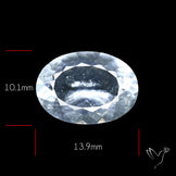 Hyalite Opal Faceted Fluorescent under UV Light
