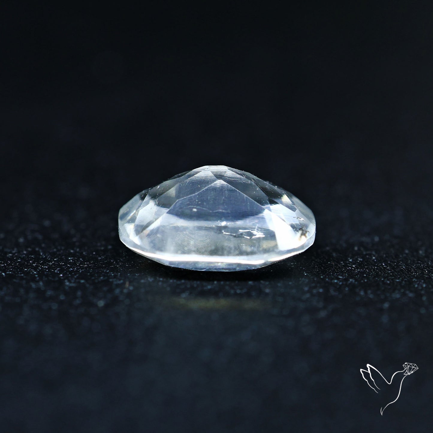 Hyalite Opal Faceted Fluorescent under UV Light
