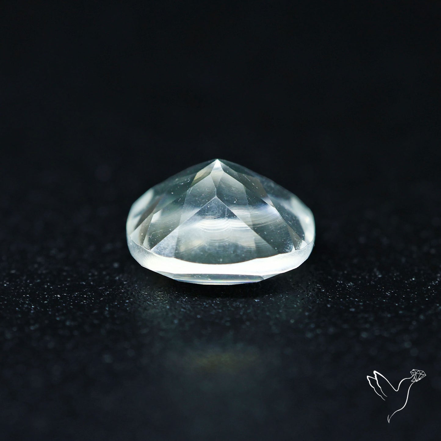 Hyalite Opal Faceted Fluorescent under UV Light
