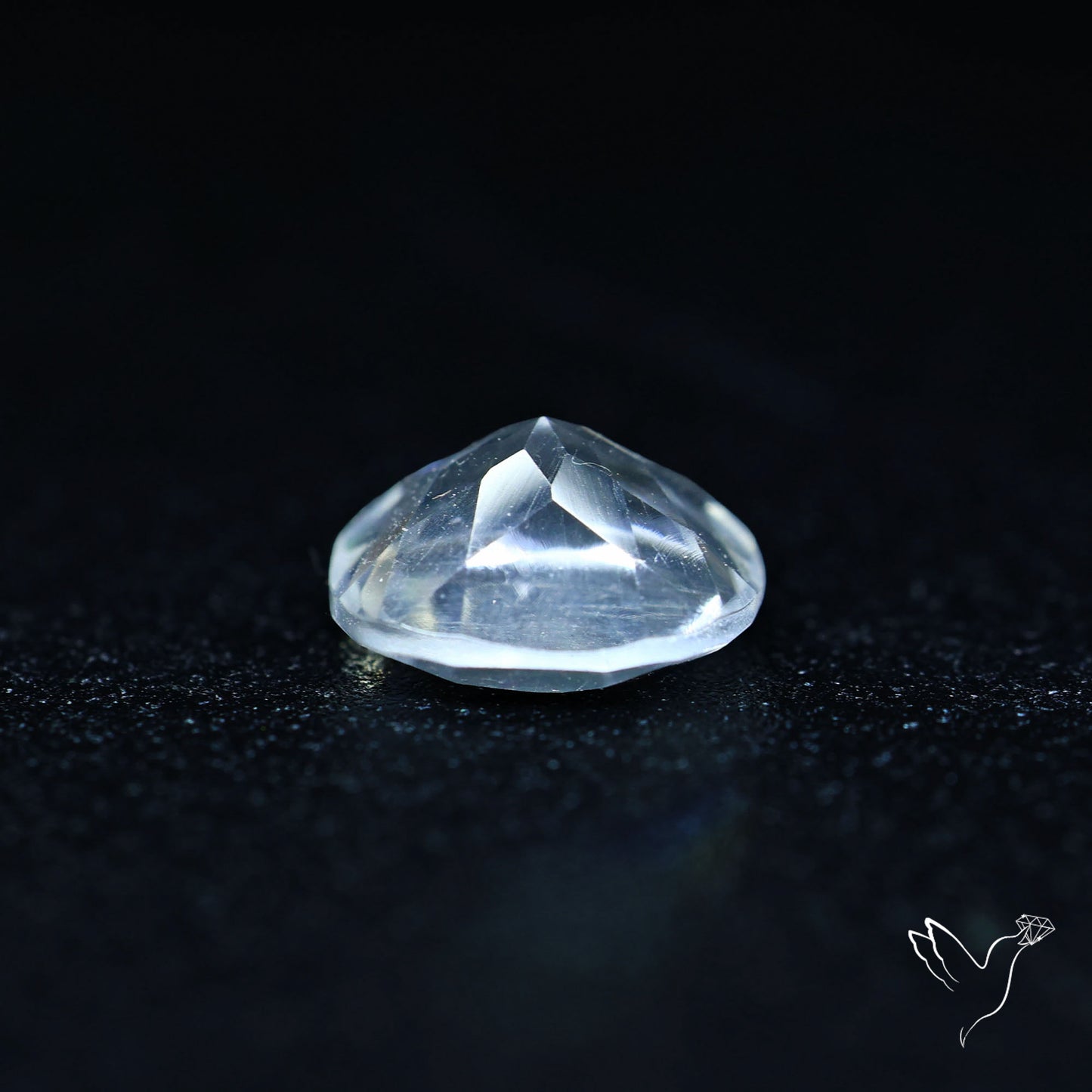 Hyalite Opal Faceted Fluorescent under UV Light