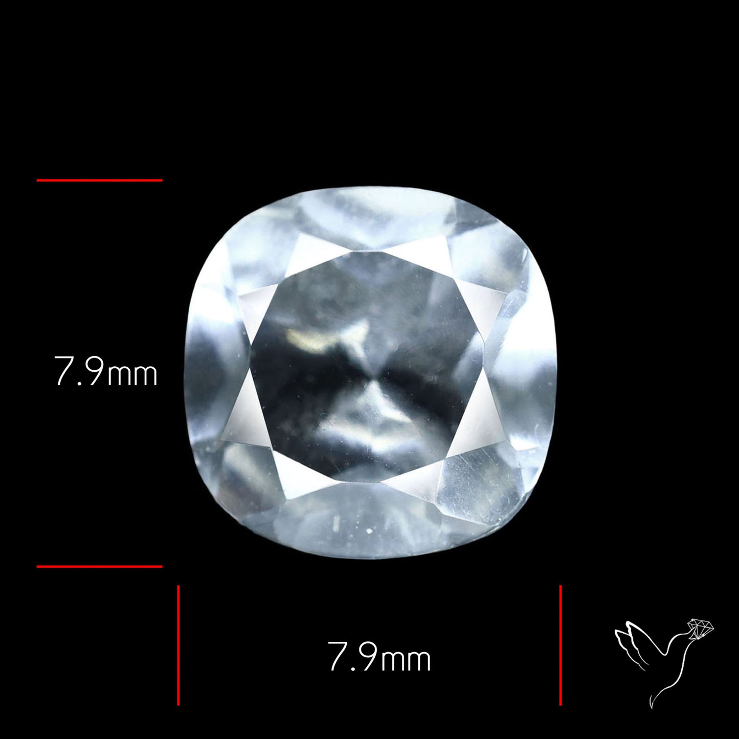 Hyalite Opal Faceted Fluorescent under UV Light