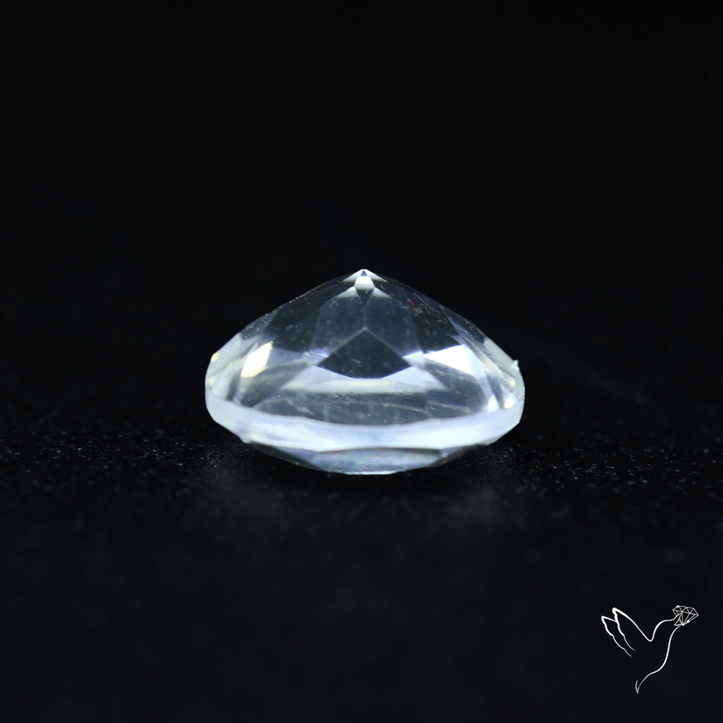 Hyalite Opal Faceted Fluorescent under UV Light