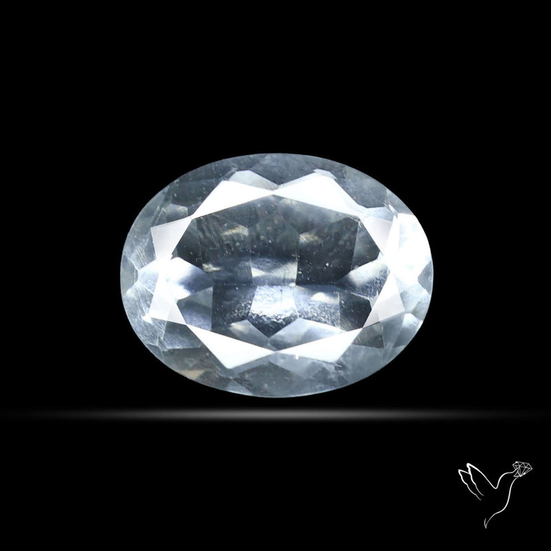 Hyalite Opal Faceted Fluorescent under UV Light