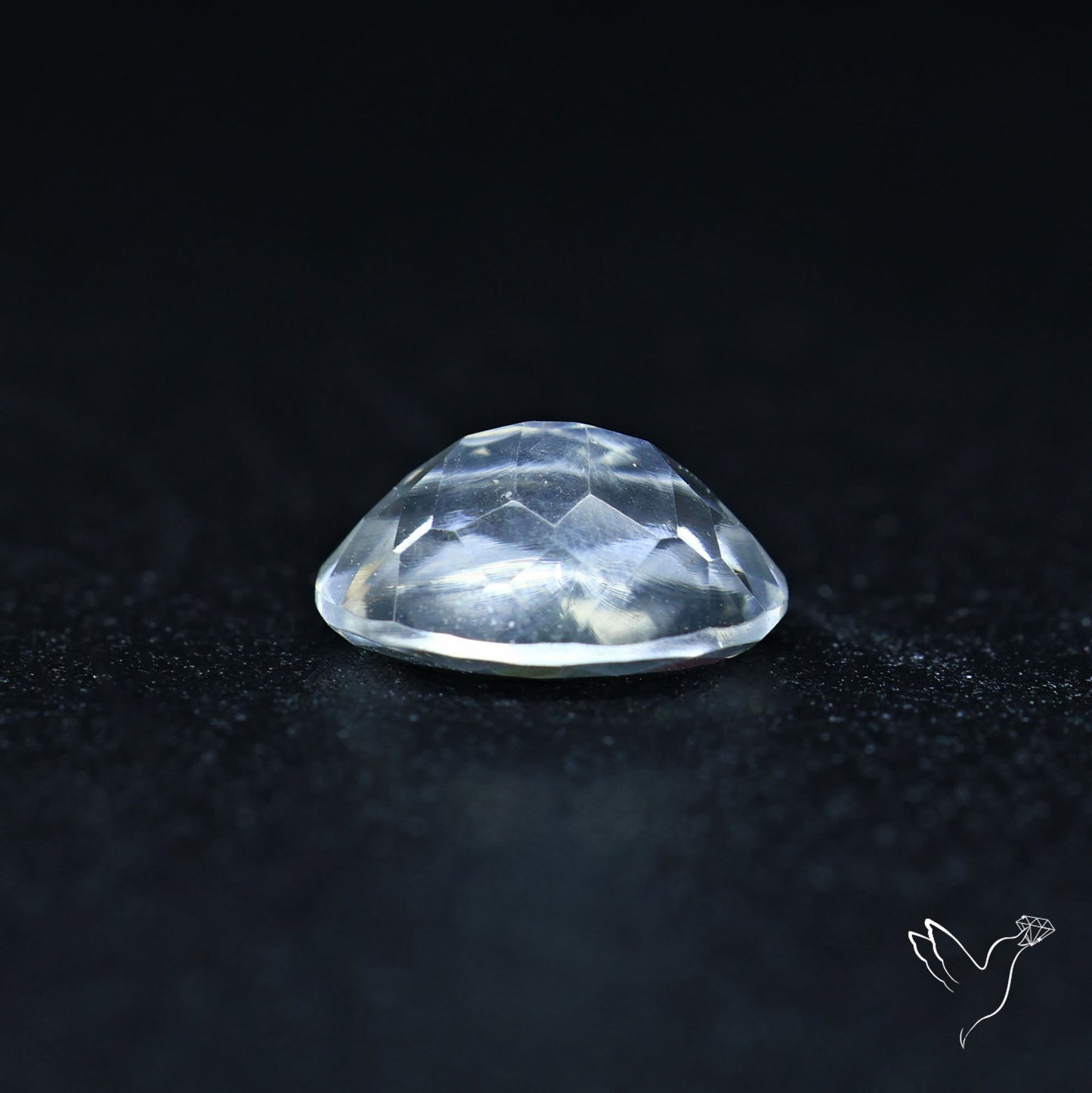 Hyalite Opal Faceted Fluorescent under UV Light