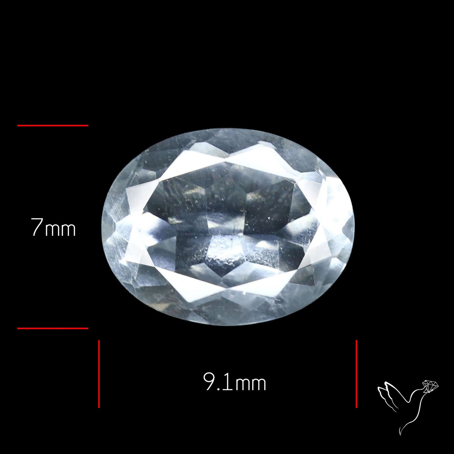 Hyalite Opal Faceted Fluorescent under UV Light