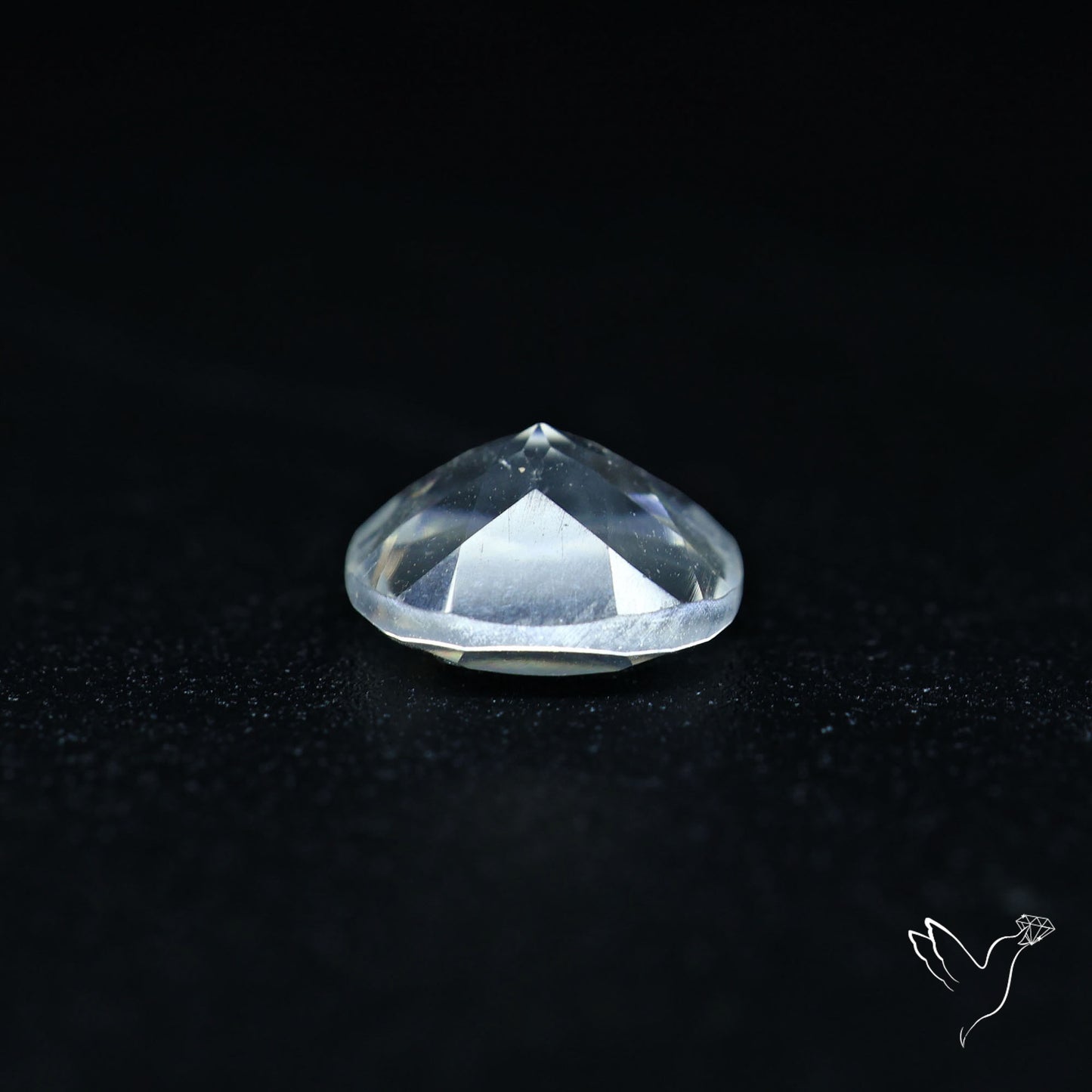 Hyalite Opal Faceted Fluorescent under UV Light
