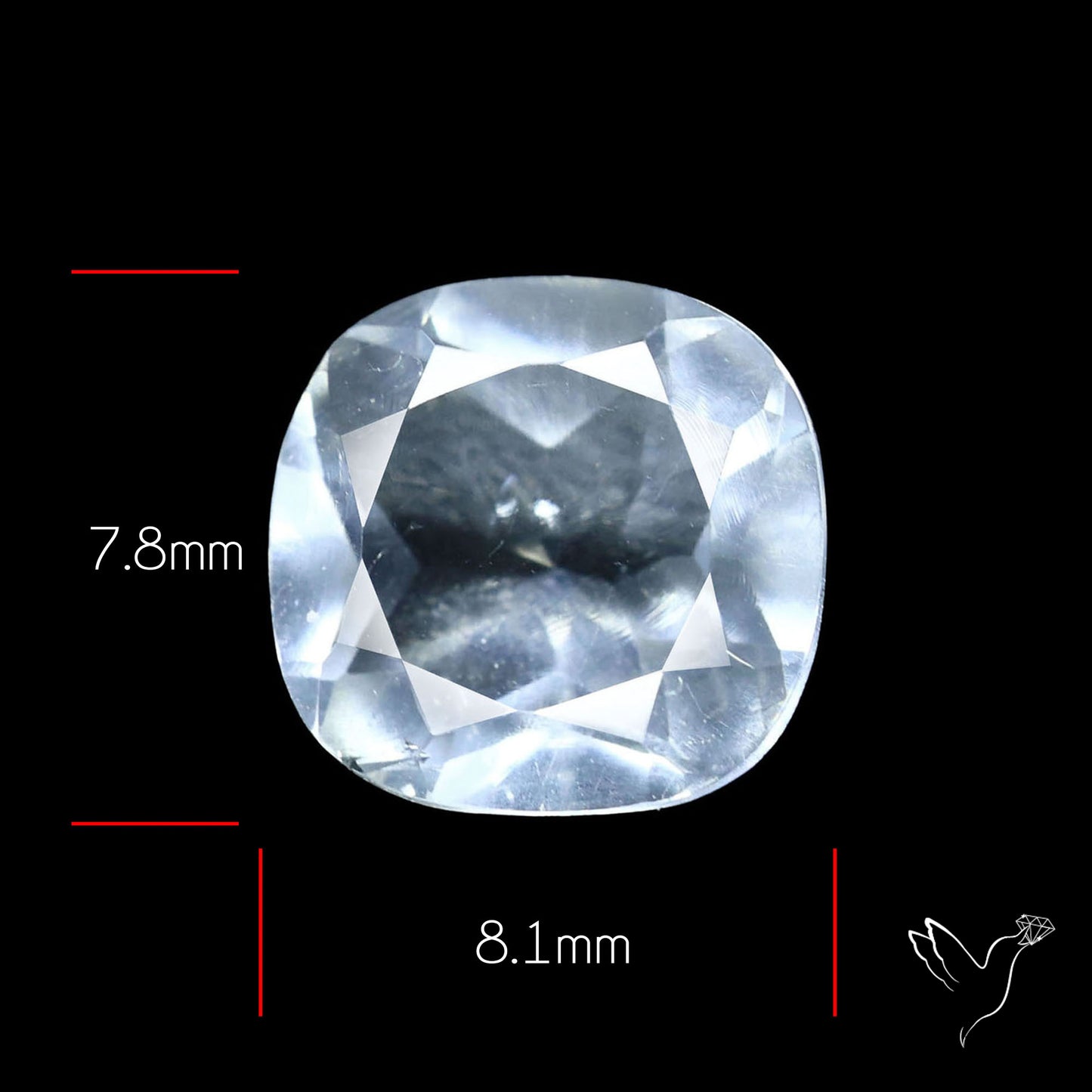Hyalite Opal Faceted Fluorescent under UV Light