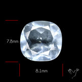 Hyalite Opal Faceted Fluorescent under UV Light