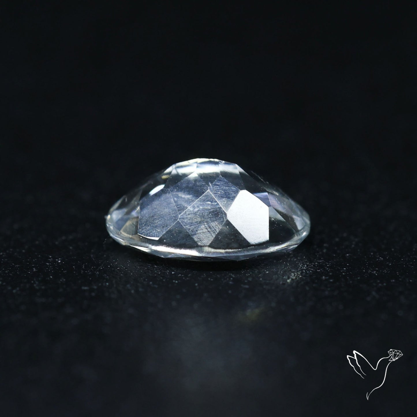 Hyalite Opal Faceted Fluorescent under UV Light
