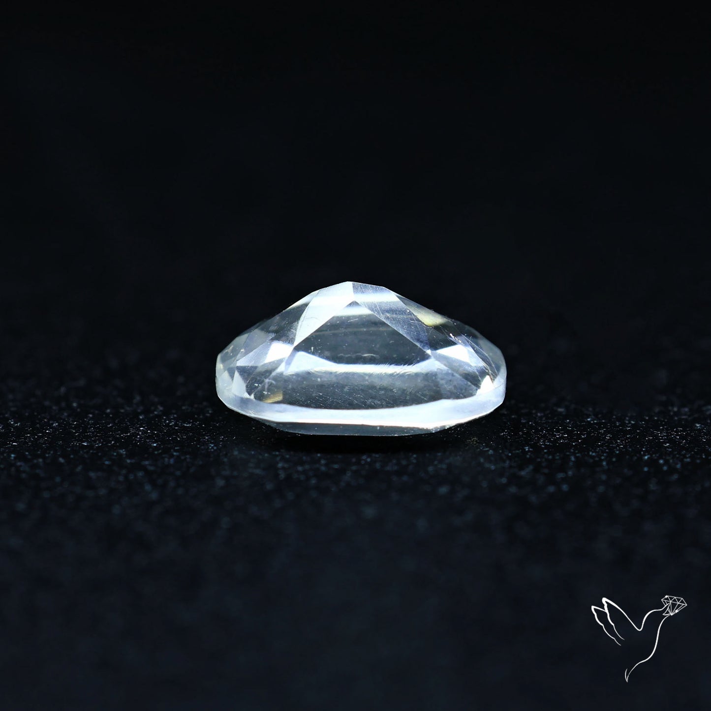 Hyalite Opal Faceted Fluorescent under UV Light