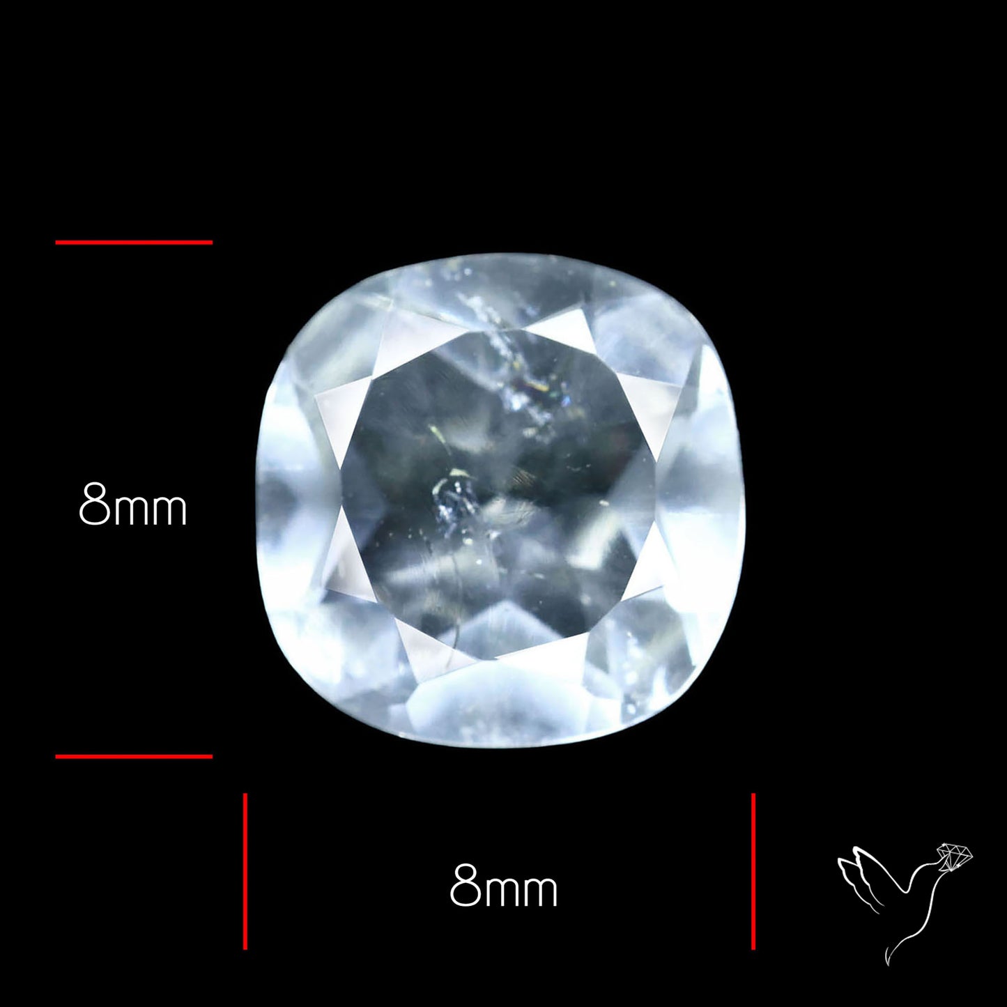 Hyalite Opal Faceted Fluorescent under UV Light