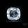 Hyalite Opal Faceted Fluorescent under UV Light